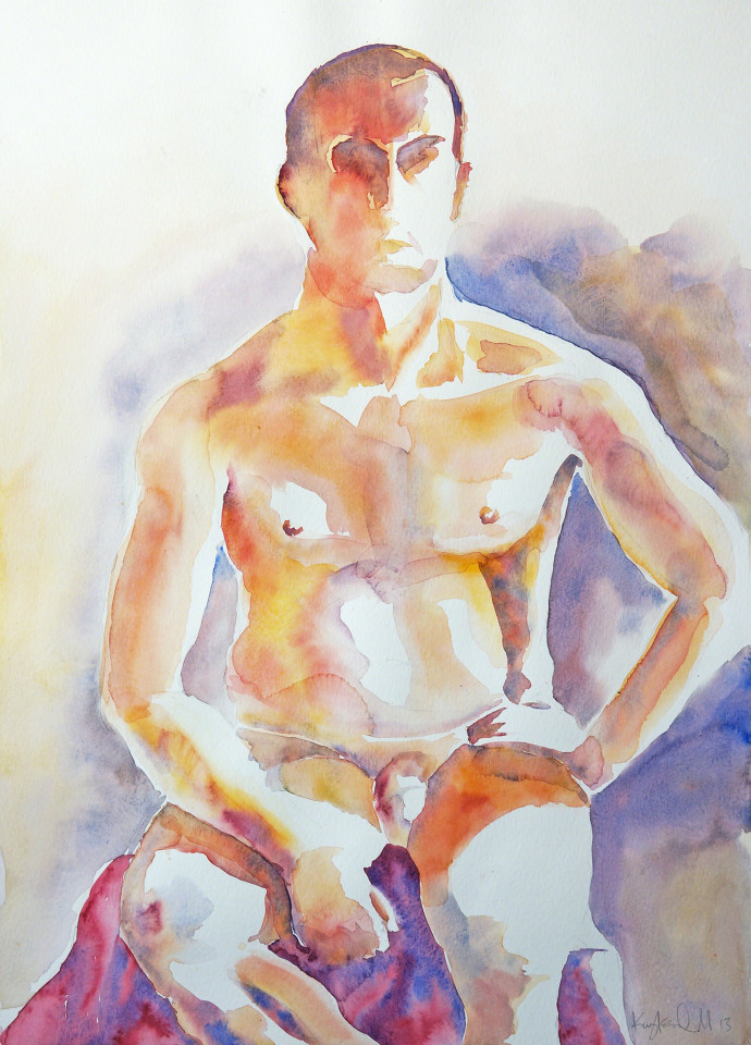 Seated Male Nude II